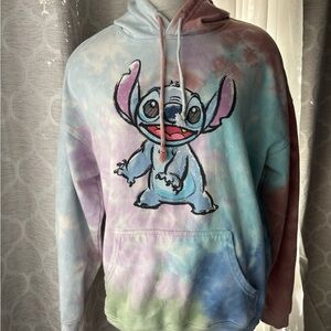Disney Pastel Tie-Dye Stitch Hoodie